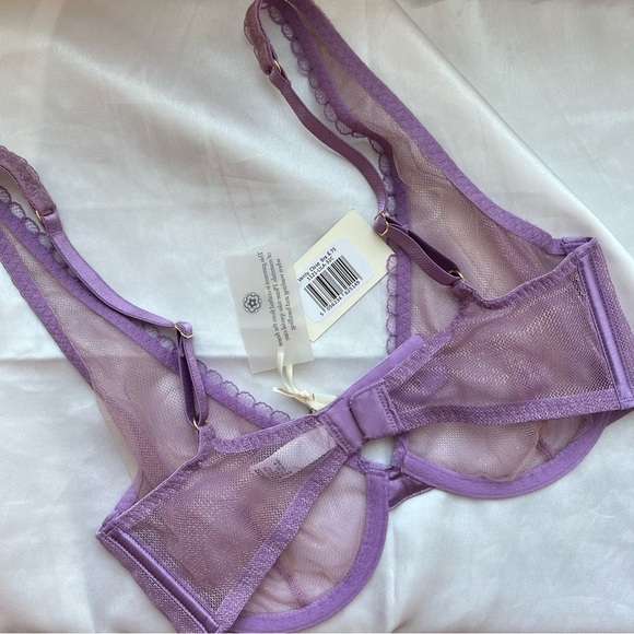 BNWT - Myla London Verity Close Lilac Mesh Bra - Picture 4 of 5